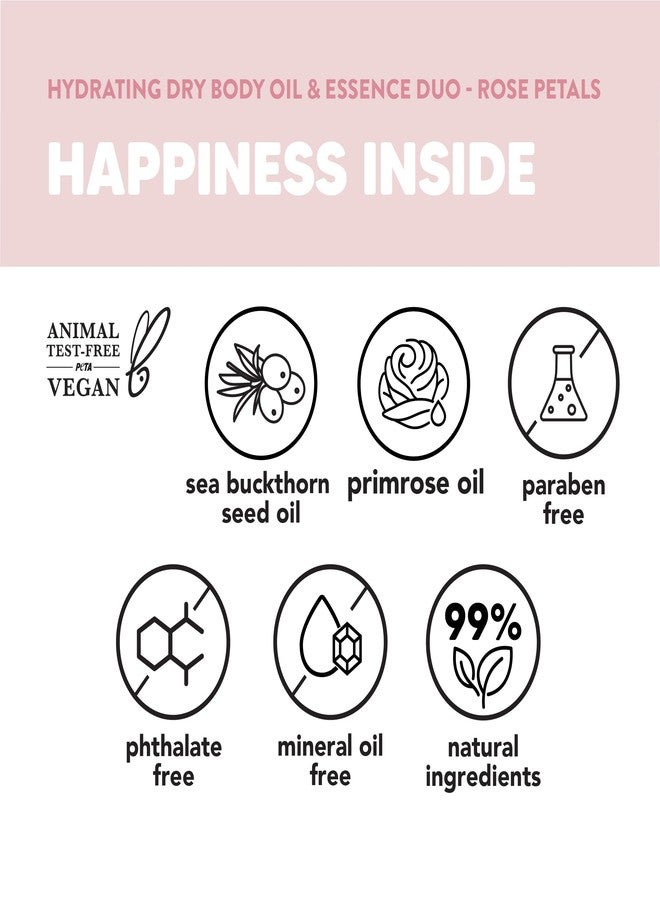 Onyx Professional Hydrating Dry Body Oil, Rose Petals, 3.7 fl oz, 2pk - Image 3